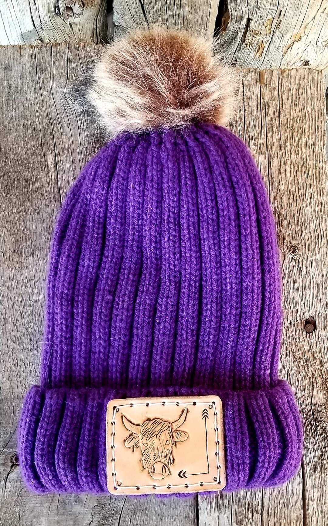 Purple beanie highlander